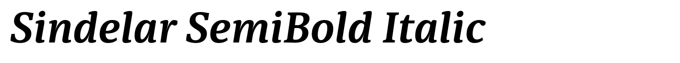Sindelar SemiBold Italic image